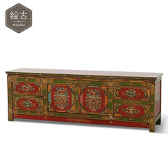 The ancient Chinese vase painted wood painted wood TV cabinet cabinet storage storage cupboard sideboard custom cabinets Ready 180*42*60