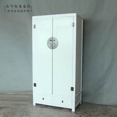 The modern Chinese style wardrobe and wood furniture CB405-2 new Chinese weathered old elm wardrobe