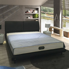 The large-sized apartment are double leather bed capable of storing the marriage bed 1.5 meters 1.8 meters of modern minimalist hammock 1500mm*2000mm black Air pressure structure