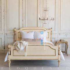 European classical solid wood bed, French solid wood double bed, French palace solid wood, old bed carved, solid wood bed customization 1500mm*2000mm Picture color Frame structure