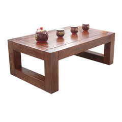 Shipping old elm wood windows and table table table simple Japanese tatami balcony table table platform white Ready