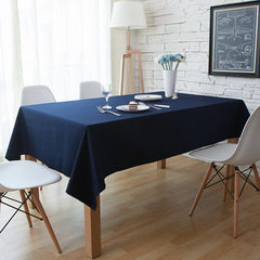 INS style table cloth, cotton table cloth, table cloth, TV cabinet cloth, refrigerator cloth, coffee table cloth, simple pure color cloth art Green tea color 145*200cm
