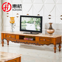 European style living room luxury marble carved wood TV cabinet table ready TV cabinet cabinet --- 2 meters Ready Board