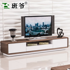 Class, large-sized apartment Fashion TV cabinet glass paint simple modern TV cabinet TV wall unit Ready TV cabinet