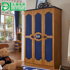 Donglin wood children three door wardrobe American country wardrobe full solid oak wardrobe bedroom furniture quality Three door wardrobe 3 door Assemble