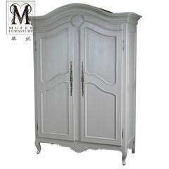 High-end custom furniture, Italy new classical European style American solid wood bedroom wardrobe wardrobe YD82 Customizable colors and sizes 2 door Assemble