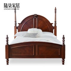 Home style European style bed, 1.8*2 meter double bed apartment, villa model Furniture Customization 1800mm*2000mm Color 16 Support structure
