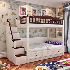 The children's room height bed tatami multifunctional storage bed bed double bed combined bed large-sized apartment 1200mm*1900mm Go to bed + store out of bed + side open stair cabinet More combinations