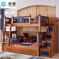 It can split oak oak bed, double bed, 1.5 meters children bed, boy and mother bed and bed 1200mm*1900mm High-low bed + ladder cabinet More combinations