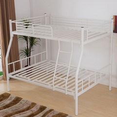 Adults on the lower bunk bed on the bed of modern children bed iron bed simple solid wood bunk bed bed mother two 1200mm*1900mm white Only high and low beds