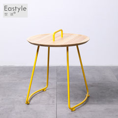 The northern Europe is simple, modern, integrated iron tea table, small apartment corner, several designers, creative living room sofa edge yellow