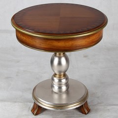 American style furniture, retro round tea table, living room coffee table, fruit table chair, sofa corner a few
