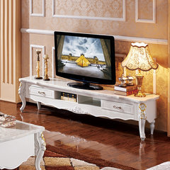 European TV cabinet, living room TV cabinet, French garden TV cabinet combination, simple fashion living room cabinet Assemble 2.2M panel TV cabinet