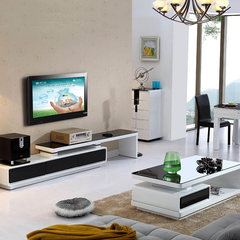 Modern simple TV cabinet, baking small unit, tempered glass TV cabinet Assemble 981# TV cabinet