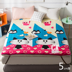 5cm thick tatami mattress bed 1.8m sponge pad 1.5. 1.2 meters mattress mattress pad velvet cushion Love cat cashmere. 1.5*2 m (5 cm thick)