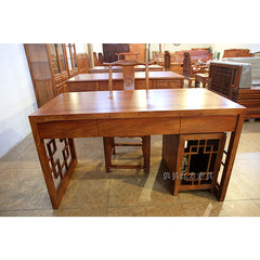 Jimei mahogany furniture, solid wood hedgehog, rosewood desk, new Chinese mahogany desk, African rosewood
