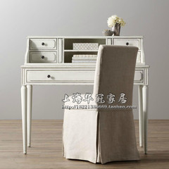 Solid wood desk, children's desk, European style country style, Retro Style Furniture Customization Pure oak desk yes