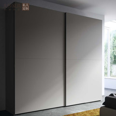 "Ka" design customized wardrobe brown paint sliding door wardrobe sliding door bedroom furniture W180*D60*H225 2 door Assemble