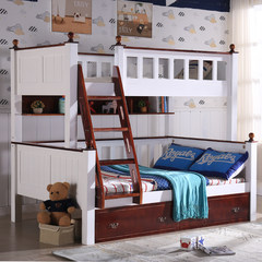 The wood bed double bed children bed bed bunk bed adult mother pine bunk bed Other The upper berth is 100 wide and the lower one 130 More combinations
