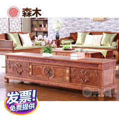 Rosewood rosewood TV cabinet cabinet combination simple simple new Chinese style tea table living room furniture Ready 2.18 meters tangla log color TV cabinet