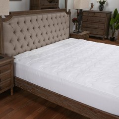 Fitted quilted mattress cotton piece thick dust cover slip 1.5m1.8 meters Simmons bedspread protective sleeve 350 pure white A paragraph 180× 200cm