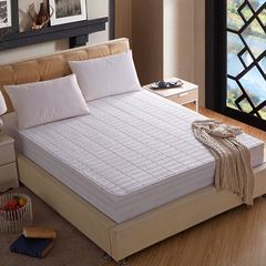 Antiskid cotton embroidery mattress sheath 360 cotton flannelette washable cotton bedspread white 180× 200cm