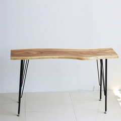 [string] the table with the form of elm natural boundary wood desk plate bar table Taiwan American country side a few long case XZ044 [118.8x27.8cm]