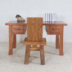 Raw wood, camphor wood, garden, modern Chinese desk, office, desk, computer desk