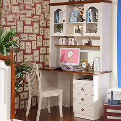 Mediterranean desk, computer desk, bookcase combination, American desk, home study desk, right angle desk, desk Combination of desks and chairs yes