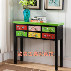 Manufacturers selling hand-painted Korean computer desk six pumping desk desk decorative table porch desk spot special offer For example, color