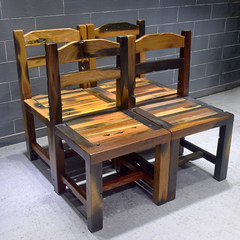 帅府老船木家具简约椅子实木仿古坐具方形小椅子茶椅餐椅厂家直销 款式2