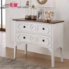 Dispensers recommend American country European style furniture, two bucket entrance cabinets, lockers, simple living art sideboard Ready Ivory Frame structure