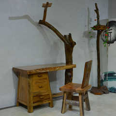 New original ecological garden solid wood student desk, camphor wood creative writing desk, solid wood desk ZXR211 Single station no