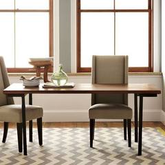 美式乡村LOFT风格铁艺实木家具做旧餐桌椅复古工作台 办公桌餐桌 长140宽60高75cm