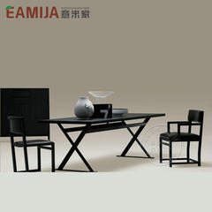 Eamija classic minimalist HUNG Table Desk / table writing desk, modern grey oak Italian home Non gel natural 3D coconut palm + egg sponge no
