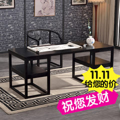 The new Chinese wooden desk table model room table Zen painting and calligraphy calligraphy study Furniture Desk Retro desk chair no