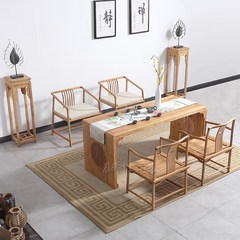 Ming and Qing Dynasty Classical Chinese minimalist Zen tea table desk wood furniture office chairs an elm computer desks and chairs Begonia chair