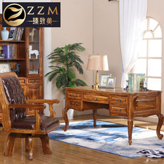 All wood desk bookcase zingana wood desk with bookshelf American minimalist walnut desk chair PK Office chair no