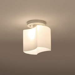 There are very few home found small ceiling lamp corridor corridor corridor modern simple white glass iron single head