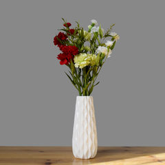 North European style small ceramic flower vase white living room modern minimalist decor decoration Home Furnishing small fresh Exquisite +3 carnation