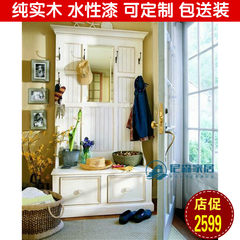 American style garden, Mediterranean solid wood furniture, living room, cabinet, locker and mirror Assemble Pure wood (color memo) Other structures