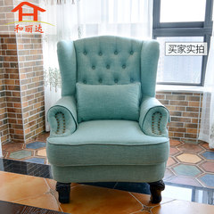 The American country single sofa chair stool furniture package three Chengdu tiger high back home The tiger chair and stool Custom color (please note color number)