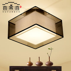 Simple modern new Chinese style entrance lights, porch lights, balcony entrance corridor, LED lamp square round ceiling lamp Round yellow yarn diameter 30cm