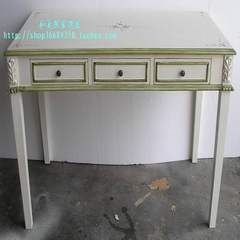 European style furniture, american laptop desk, retro writing desk, pastoral antique painting furniture 0091 yellow