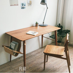[house / London Bridge desk] customizable custom tanned leather, Nordic solid wood cherry, black walnut computer table Desktop custom contact customer service no
