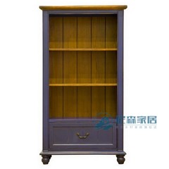 Next simple American country style pastoral Mediterranean wood furniture PRINCET Display Cabinet Bookcase Pure wood (color memo) 0.8-1 meters wide