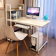Simple desk computer desk, home simple fashion desk, student writing desk Yellow grain color