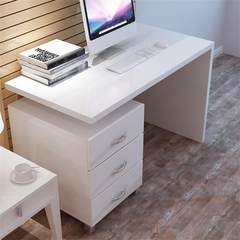 Yi Tong desktop home desk cabinet combination of simple fashion piano paint desk computer desk white