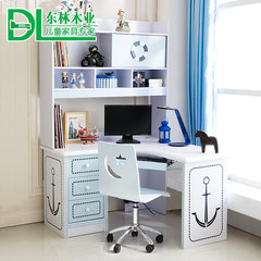 Children's desk, home desk computer, desk, bookshelf, desk, bookcase, European style desk, Corner desk Rectangular desk (excluding chair)
