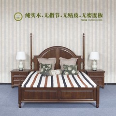 Wood bed American country olive tree wood furniture English pastoral style of pure solid wood furniture bed Napa 1800mm*2000mm Ivory Frame structure